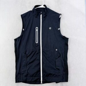 G/FORE Vest Mens L Blue Full Zip Repeller Golf Performance